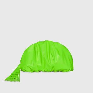 Brand New, Never Been Worn Rebecca Minkoff Ruched Clutch in beautiful neon green